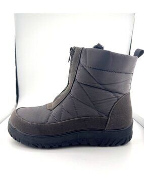 Flexus by Spring Step Italian Comfort Winter Boots Ice Cleats Zip EU 39 US 8